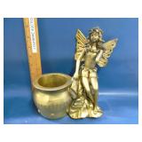 resin fairy figurine with pot