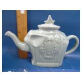 porcelain celadon elephant teapot Bombay Co.
