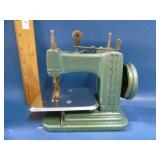 Betsy Ross child's miniature sewing machine metal
