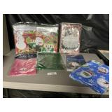 CHRISTMAS PLASTIC TABLE CLOTHES, CROTCHET LACE