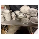 CHRISTMAS DISHES: 4)SM PLATES, 12) BIG PLATES, 12)