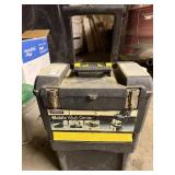 STANLEY TOOLBOXES ON WHEELS W/MISC TOOLS