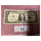 $1.00 SILVER CERTIFICATE: SERIES 1957
