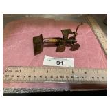 TRACTOR MADE FROM SPARKPLUG, NAILS, WASHERS