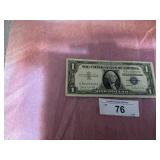 $1.00 SILVER CERTIFICATE :  SERIES 1957A