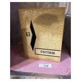 1963 SPARTONIAN  SCHOOL ANNUAL WESSINGTON SPRINGS