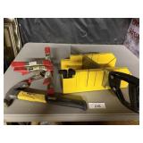 STANLEY TOOLS: MITER BOX & SAW, HAMMER &
