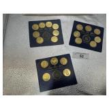 3 PACKS OF " A COIN HISTORY OF THE U.S. PRESIDENT