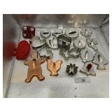 METAL AND PLASTIC COOKIE CUTTERS
