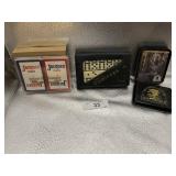 DOMINOES IN CASE, JACQUES CARDS NEW IN BOX, &