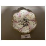 BEAUTIFUL ROSE PLATE-NO MARK ON BOTTOM