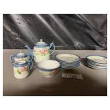MADE IN JAPAN TEA SET: TEAPOT, CREME, SUGAR, 12)