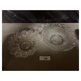 2) CRYSTAL SERVING DISHES