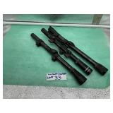 3)SCOPES: WEAVER M3/4"-4X, REVELATION 4X, TASCO