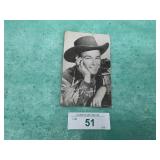 ROY ROGERS POSTCARD