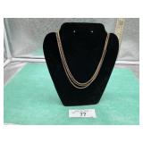 3 CHAIN NECKLACE
