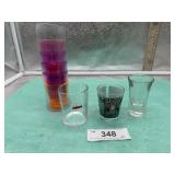 5)ACRYLIC SHOT GLASSES & GLASS SHOT GLASSES