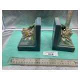 SET OF ROSEVILLE WATERLILLY  BOOK ENDS #12,