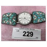 SEIKO TURQUOISE WATCH -WORKING,NEEDS WATCH BAND