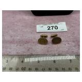 CUFF LINKS, LETTER "D"