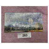 WYOMING STATE QUARTER COMMEMORATIVE COIN CARD