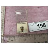 ELK PIN STERLING SILVER , RICHLY 24KT GOLD PLATED