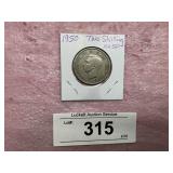 1950 TWO SHILLING AU50