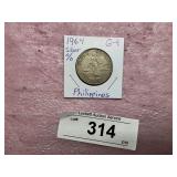 1964 G-45 SILVER % PHILIPPINES