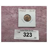 1945 D AU50 PENNY