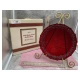 RED RUBY AVON 1876 CAPE COD COLLECTION DINNER