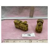 TRAIN SALT AND PEPPER SHAKERS