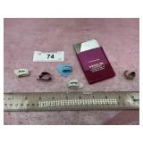 GUITAR PICKS AND SPRINGS INN MIRROR WESSINGTON