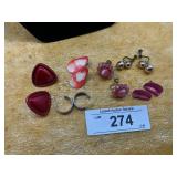 PIECERED & CLIP ON EARRINGS, OFFERING AGAIN FROM