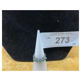 RING APPROX SIZE 7,  STERLING, OFFERING AGAIN FROM