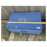WILLIAMS BLUE STEEL TOOL BOX W/HANDLES & PALLET