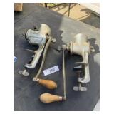 COLUMBIA #11 & UNIVERSAL #71 MEAT GRINDERS