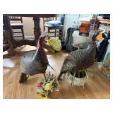 2) SCEERY DECOYS-GOBBLER & HEN TURKEYS-BLOW UPS,