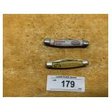 2) ADVERTISING POCKET KNIVES, JACQUES SEED &