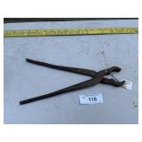 METROPOLITAN HARDWARE COMPANY NY GAS BURNER PLIERS