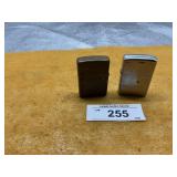 2)ZIPPO LIGHTERS