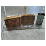 2) CHOI E BONELESS SALTED CODFISH WOOD BOXES & THE