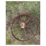 IRON WHEEL APPROX SIZE 27"
