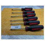 K-T TOOLS SET OF 6 STAR SCREW DRIVERS