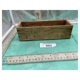 KRAFT BRICK WOODEN CHEESE BOX