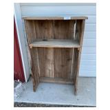 BARNWOOD SHELF/CABINET APPROX SIZE 44' TALL, 28'