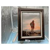 NATIVE LADY BY RITA PAINTING