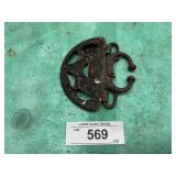 ANTIQUE CAST IRON CALF WEANING NOSE RING