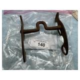 ANTIQUE HAND FORGED IRON HORSE OR MULE CURB BIT
