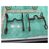 2) CURB BITS-ONE APPEARS TO BE HANDMADE  AND OTHER