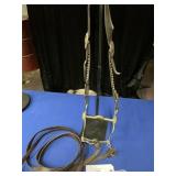 SPLIT EAR HEADSTALL WITH ROUND DOT CONCHOS, SPLIT